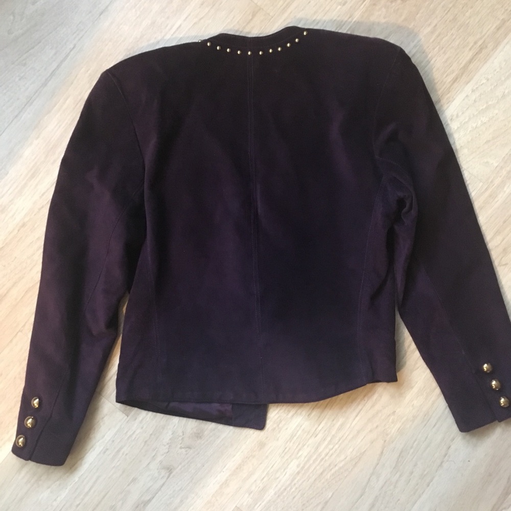 Lanna Purple Suede Blazer - Picture 4 of 8